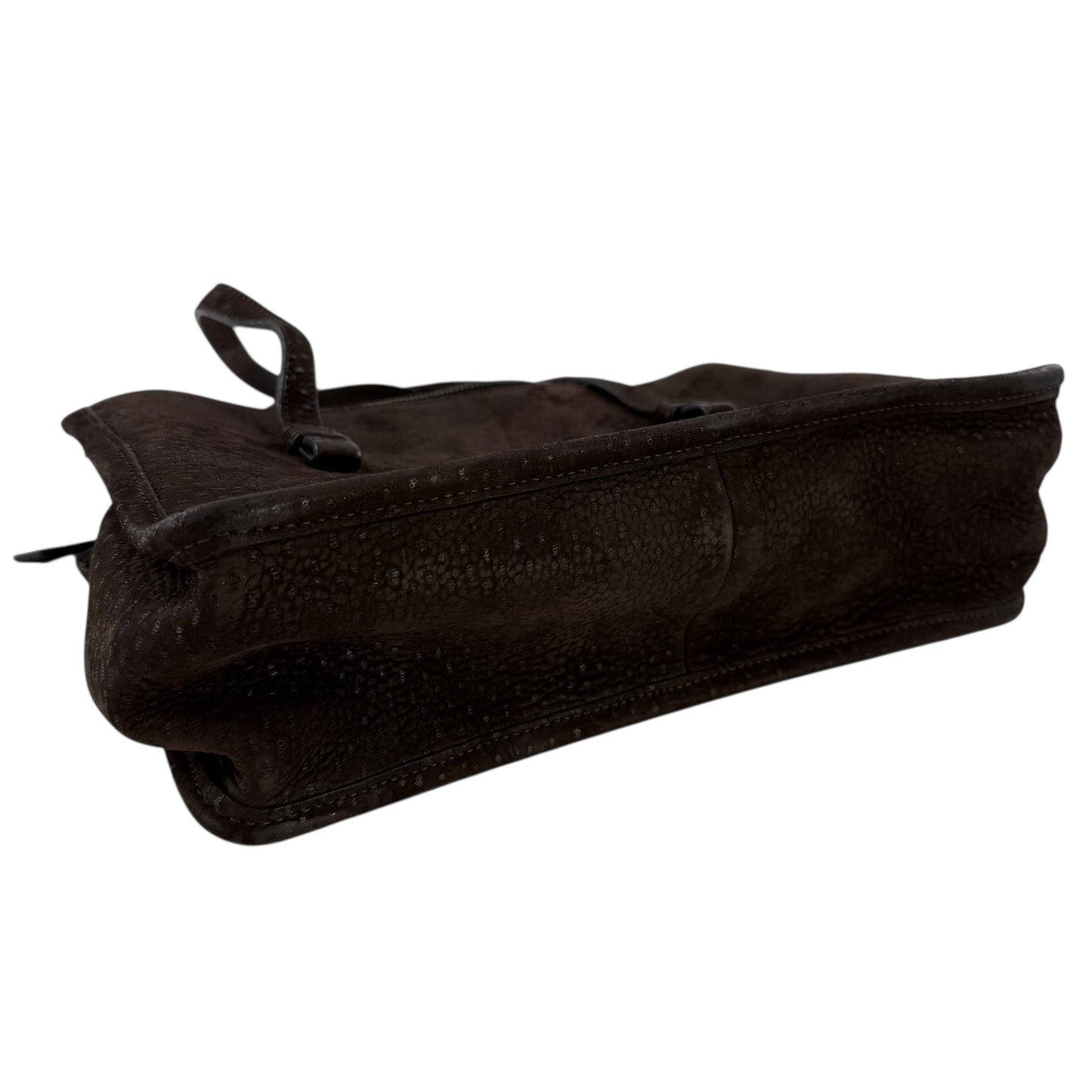 Prada Semitracolla Suede Shoulder Bag