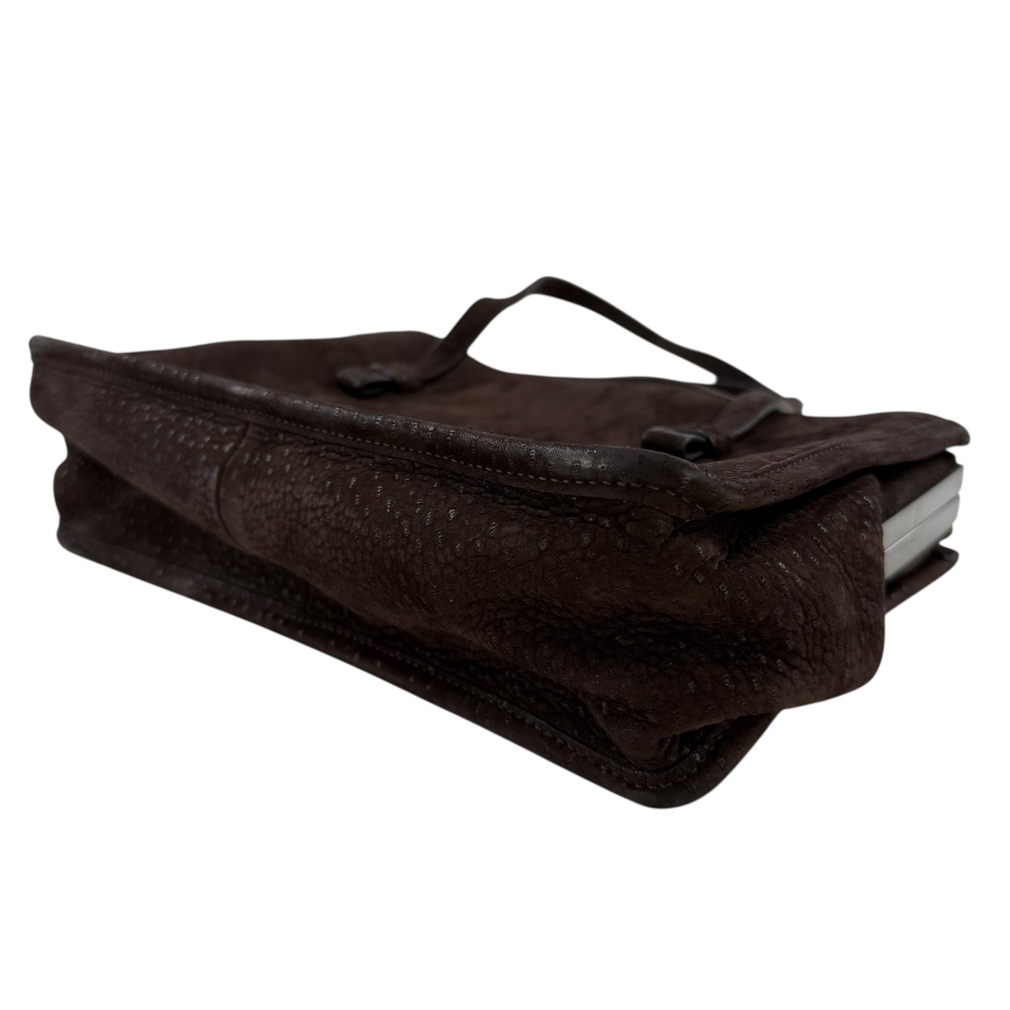 Prada Semitracolla Suede Shoulder Bag