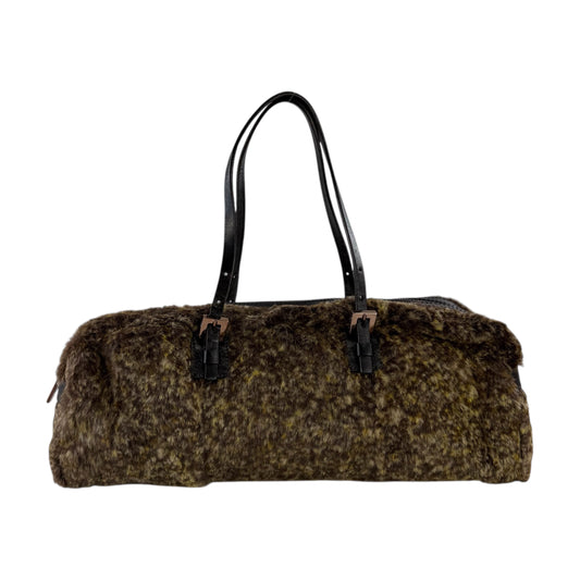 Fendi Chinchilla Fur East West Shoulder Bag