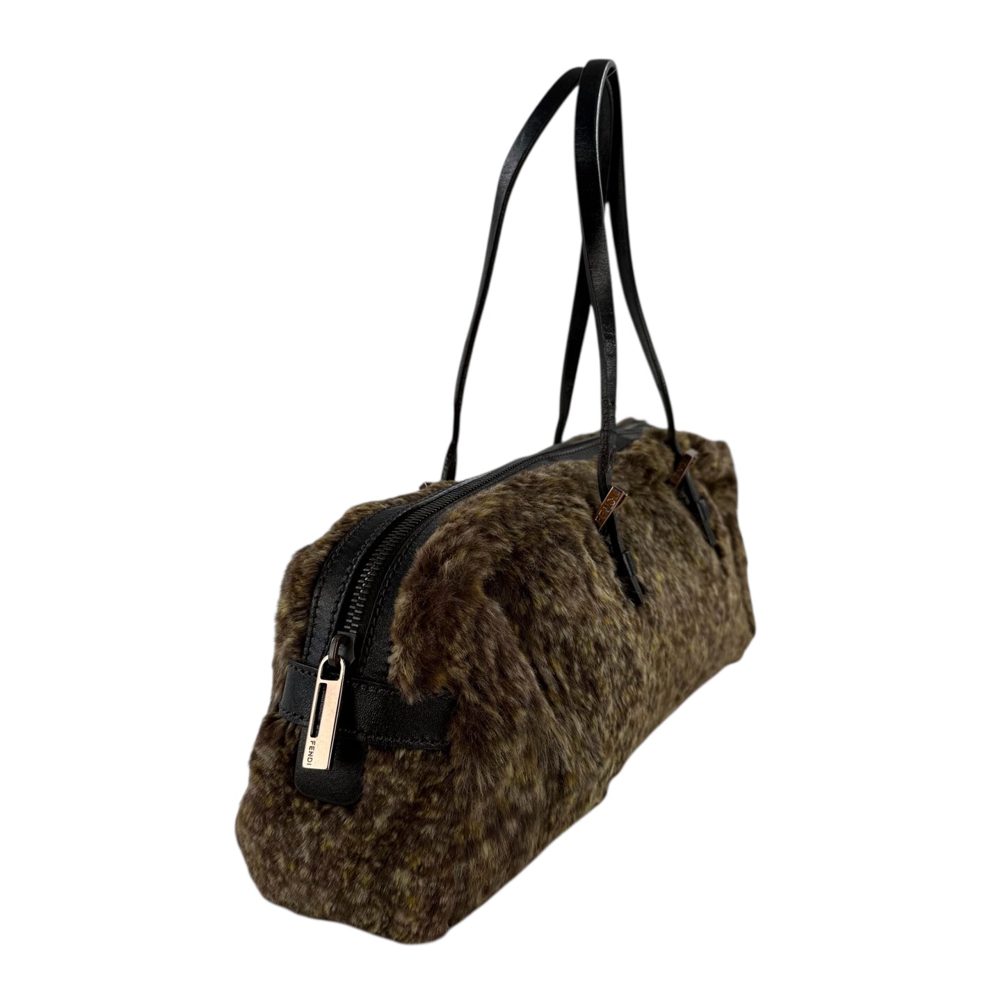 Fendi Chinchilla Fur East West Shoulder Bag