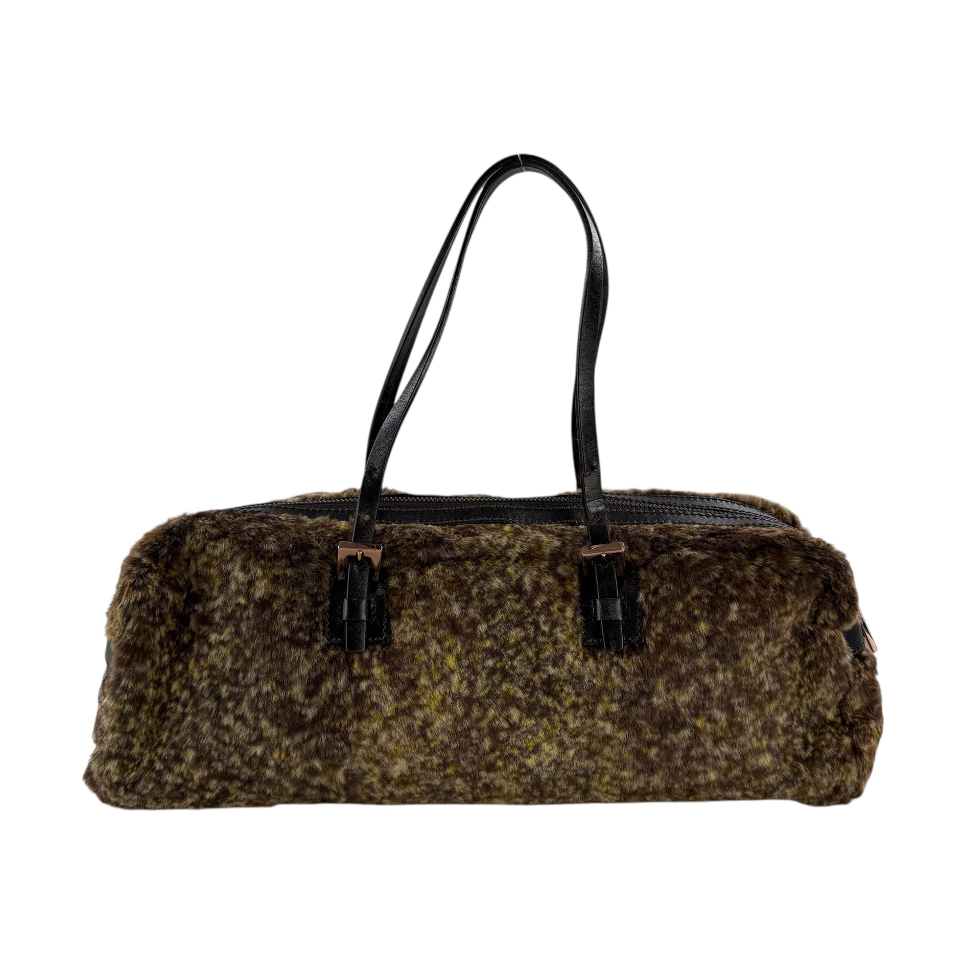 Fendi Chinchilla Fur East West Shoulder Bag