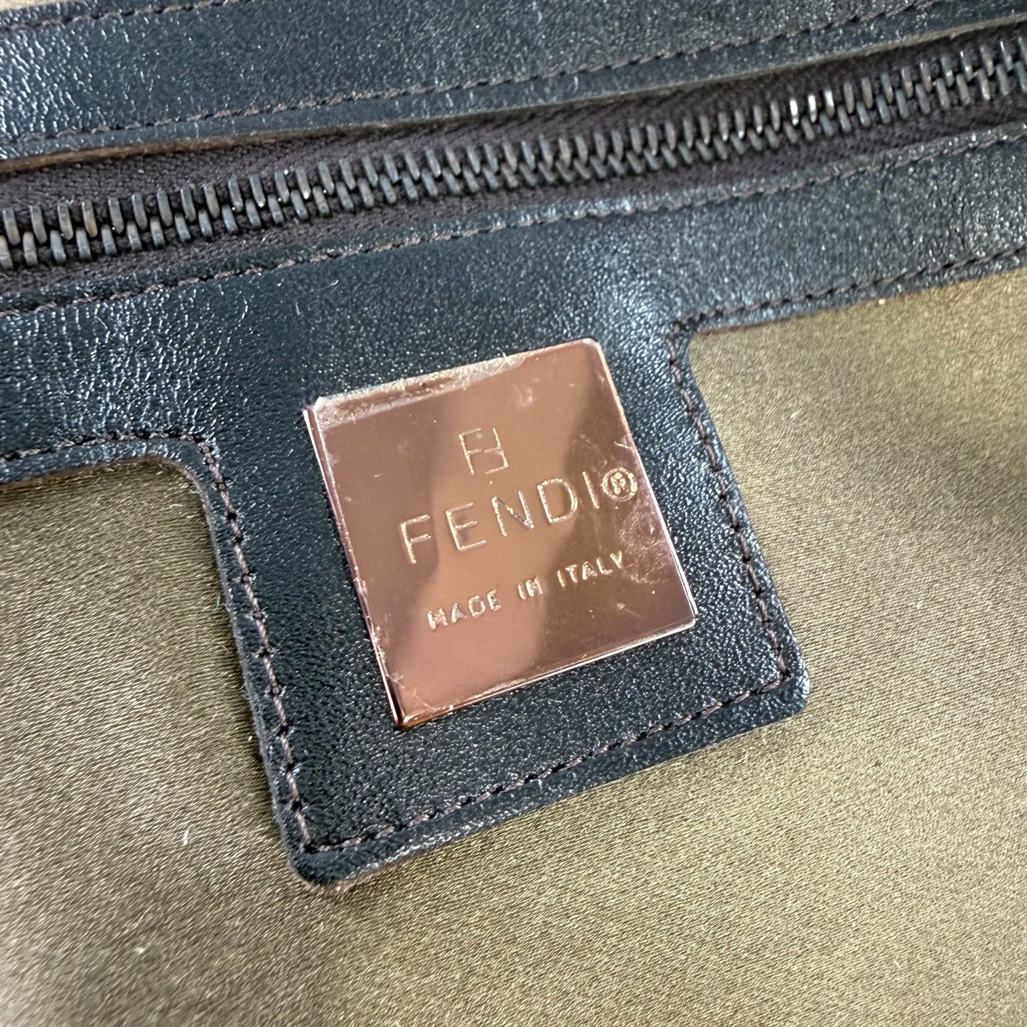 Fendi Chinchilla Fur East West Shoulder Bag