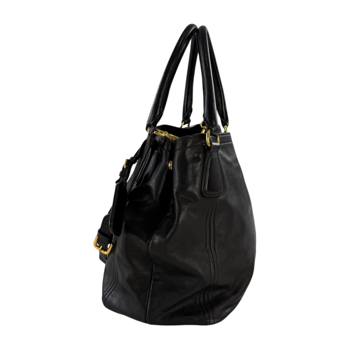 Prada Soft Calf Leather Shoulder Bag