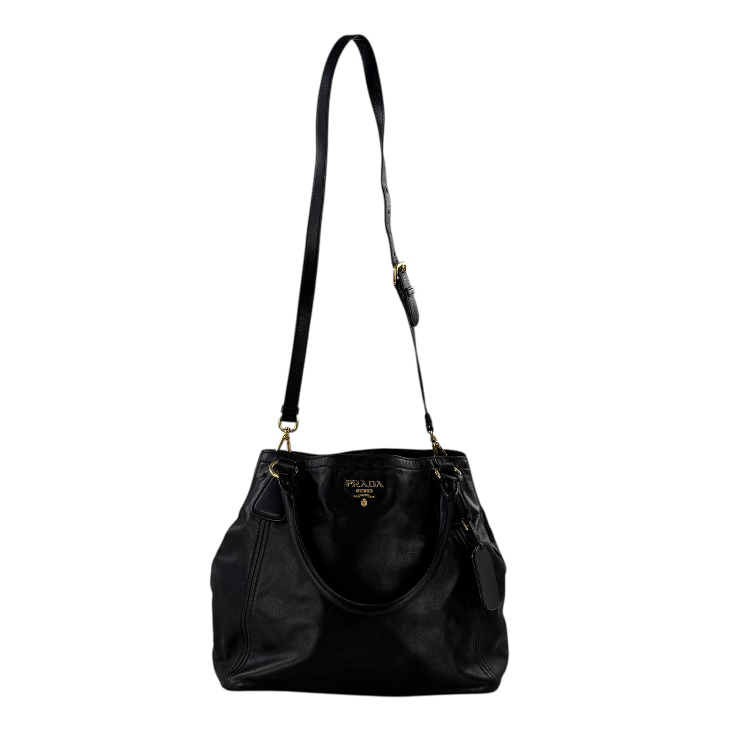 Prada Soft Calf Leather Shoulder Bag