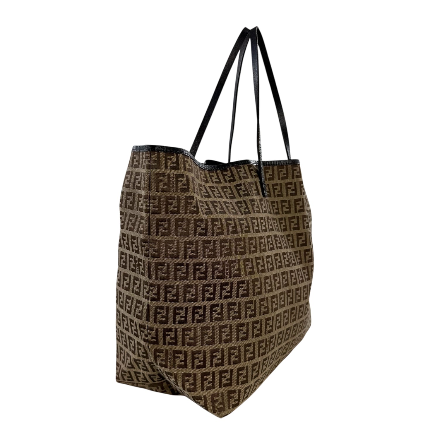 Fendi Zucchino Tote Bag & Pouch Wallet