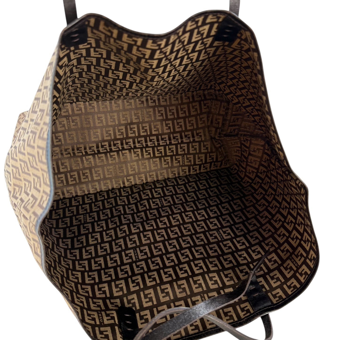 Fendi Zucchino Tote Bag & Pouch Wallet