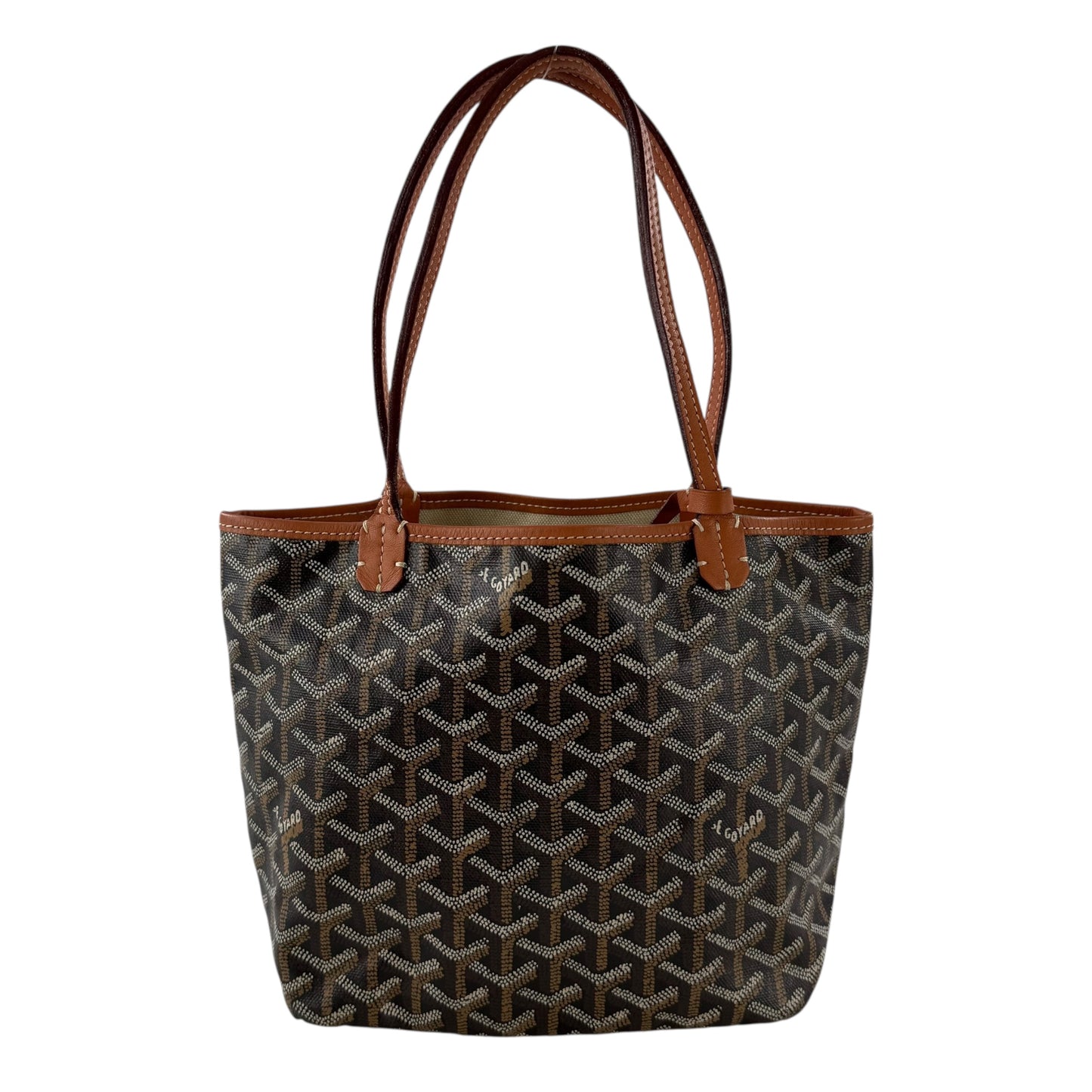Goyard Saint Louis Junior Tote Bag & Pouch Wallet