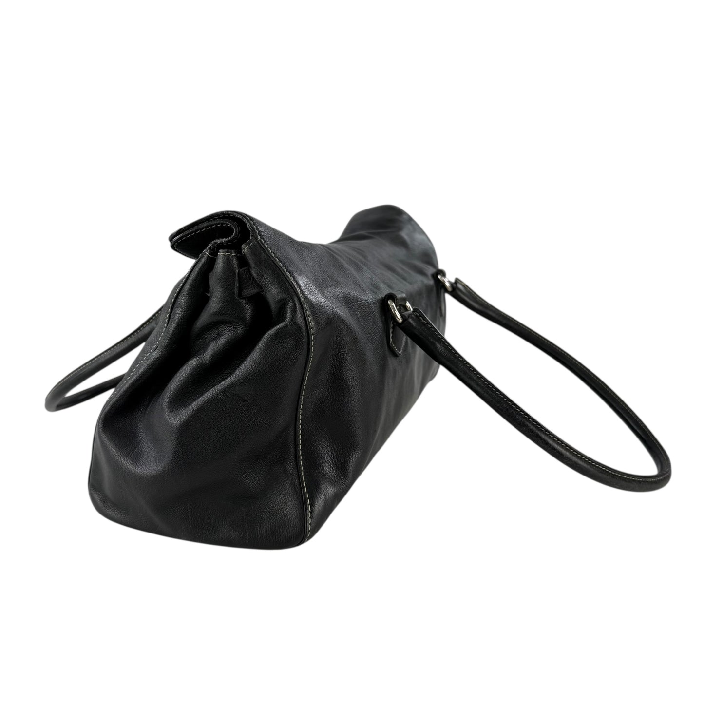 Prada Leather Easy Flap Shoulder Bag