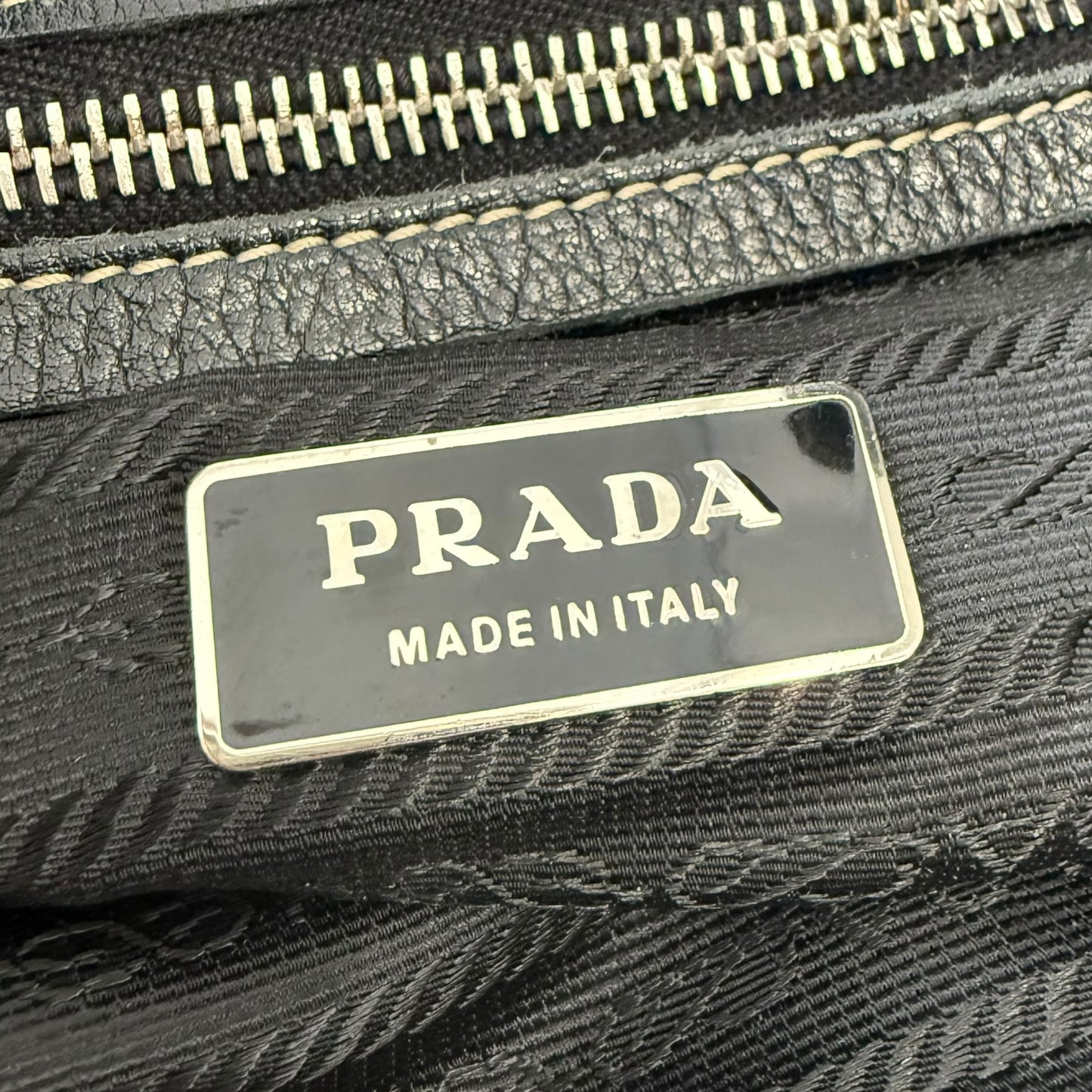 Prada Leather Easy Flap Shoulder Bag