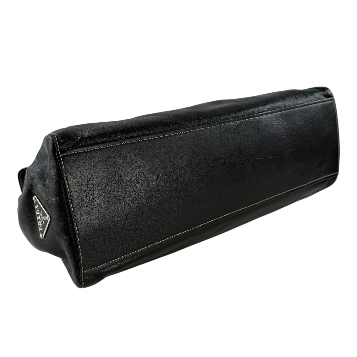 Prada Leather Easy Flap Shoulder Bag