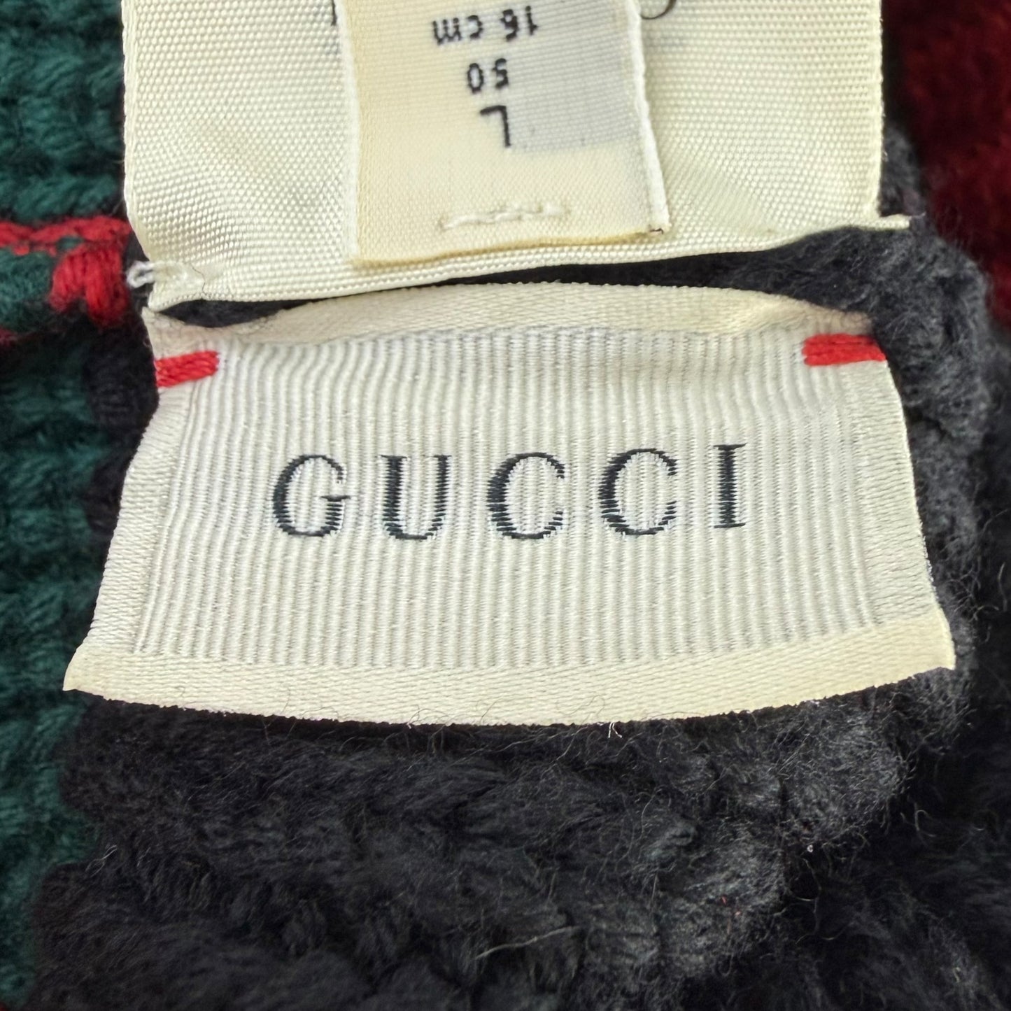 Gucci Web Stripe Beanie Hat