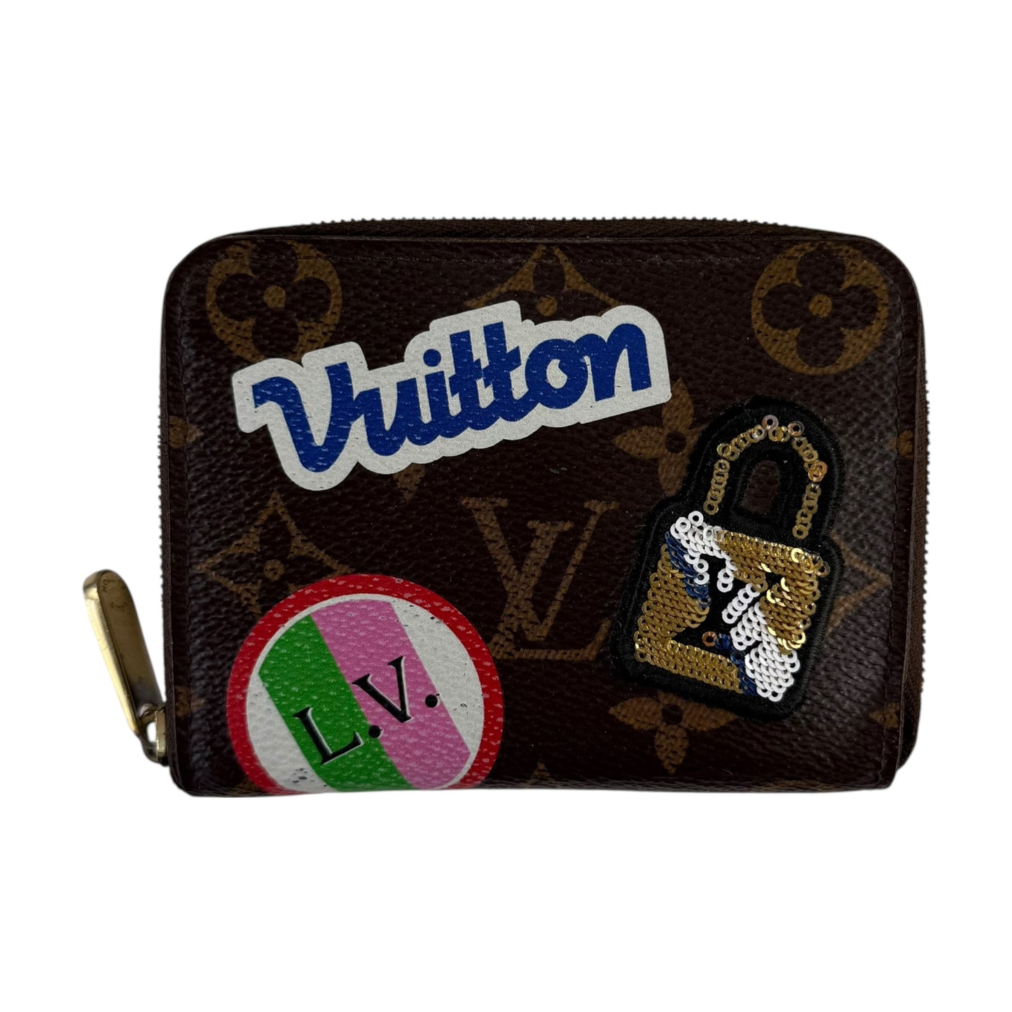 Louis Vuitton Monogram Patches Zippy Compact Wallet