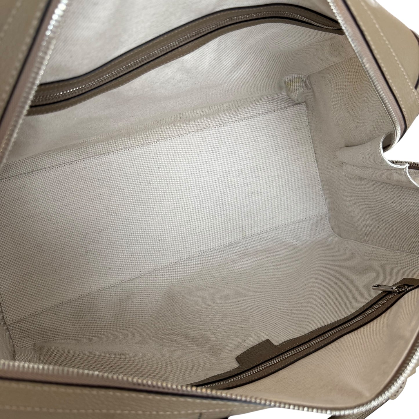 Gucci GG Jumbo Monogram Embossed Leather Duffle Bag