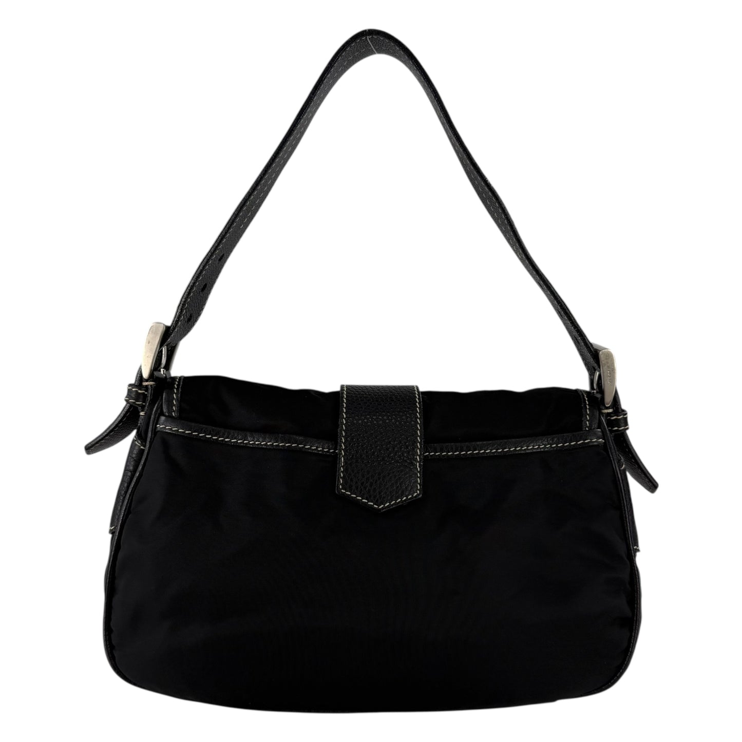 Prada Tessuto Nylon Triangle Logo Shoulder Bag