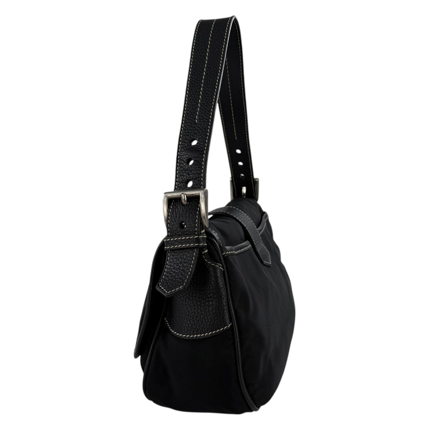 Prada Tessuto Nylon Triangle Logo Shoulder Bag