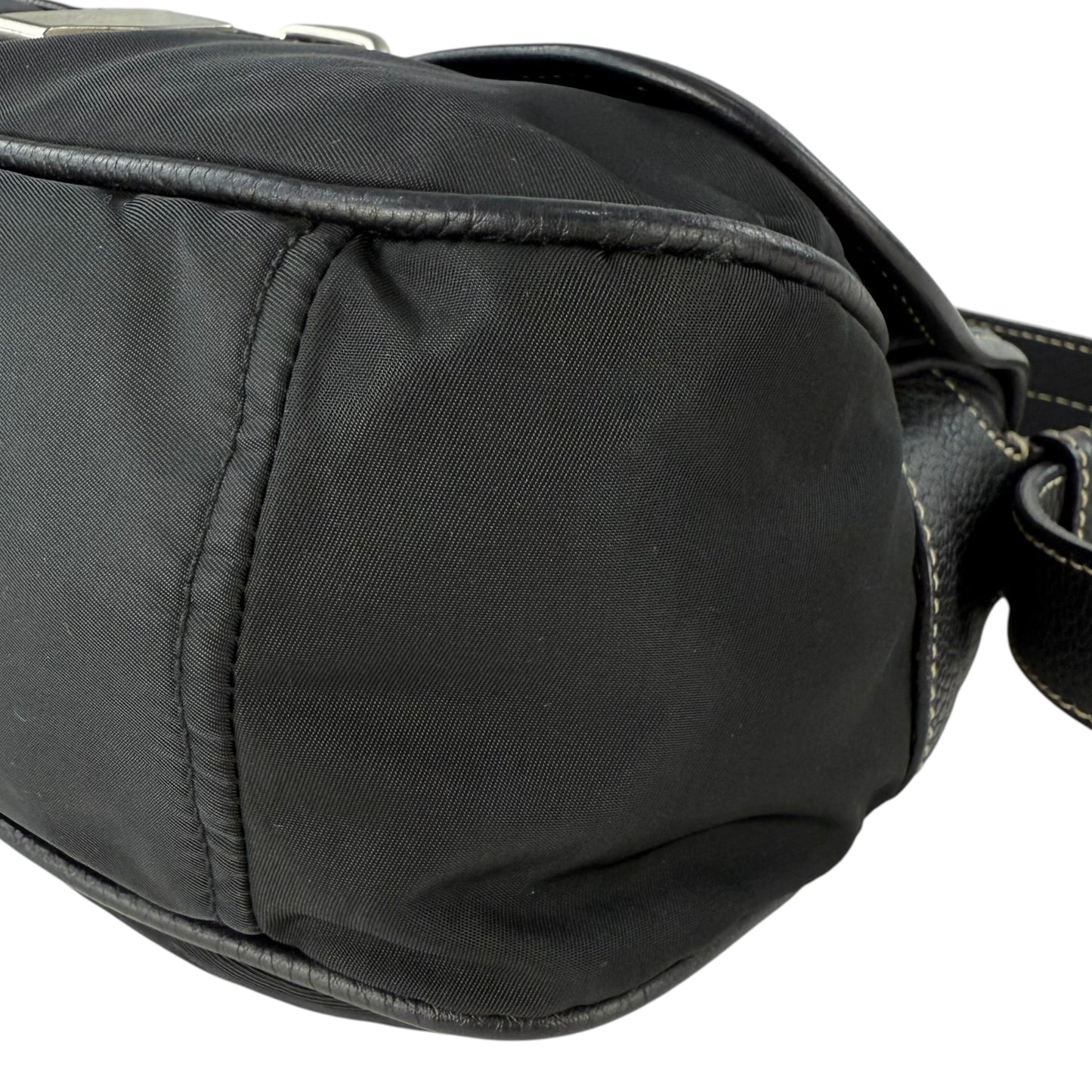 Prada Tessuto Nylon Triangle Logo Shoulder Bag