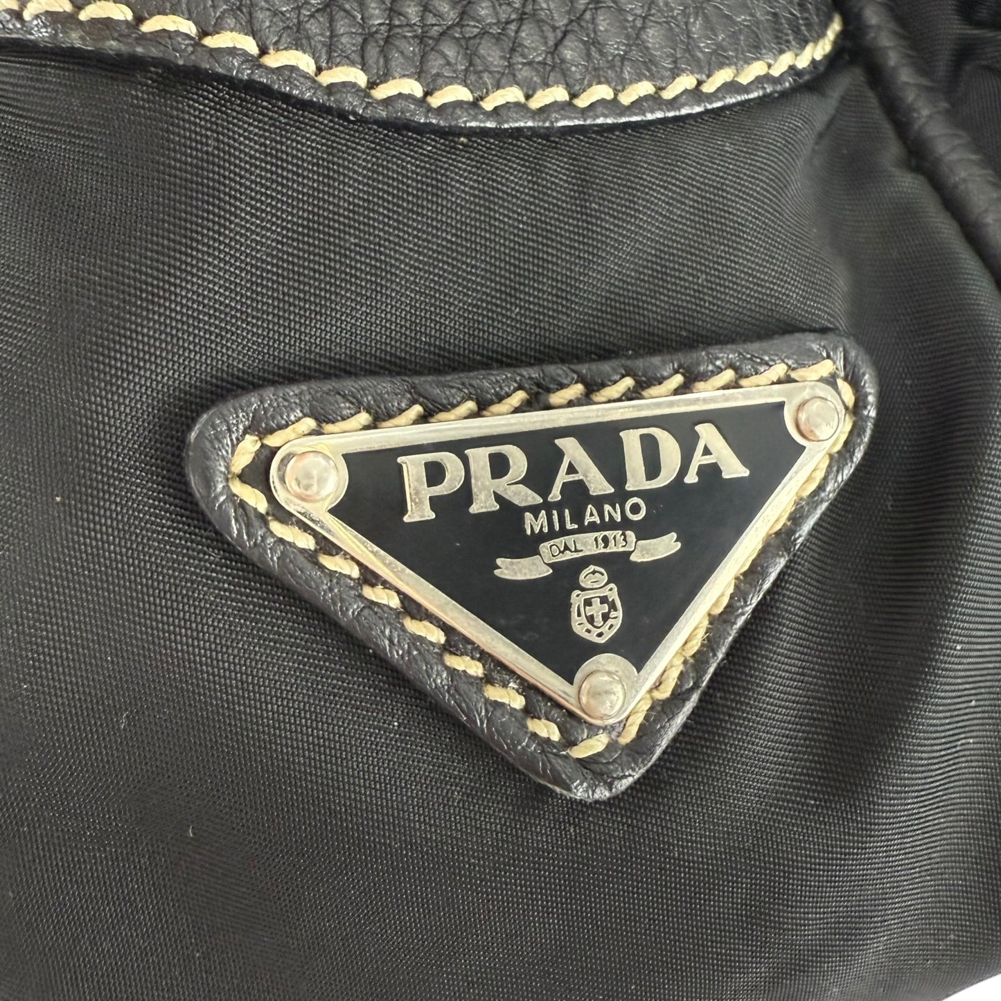 Prada Tessuto Nylon Triangle Logo Shoulder Bag