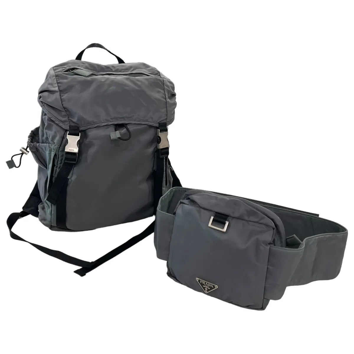 Prada 2-Piece Tessuto Nylon Backpack