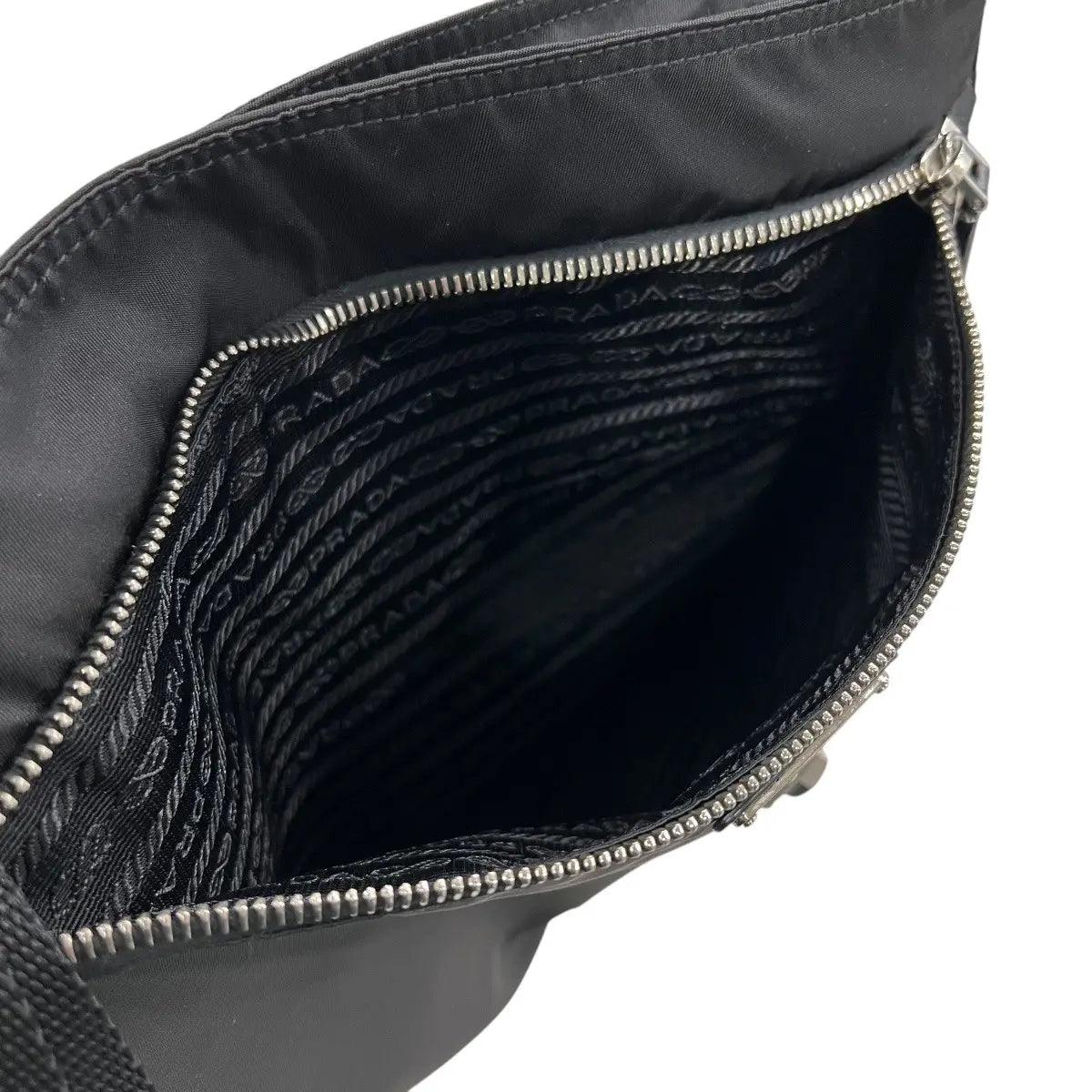 Prada Tessuto Skull & Crossbones Crossbody Bag