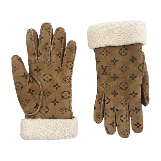 Louis Vuitton Monogram Shearling Mouton Gloves
