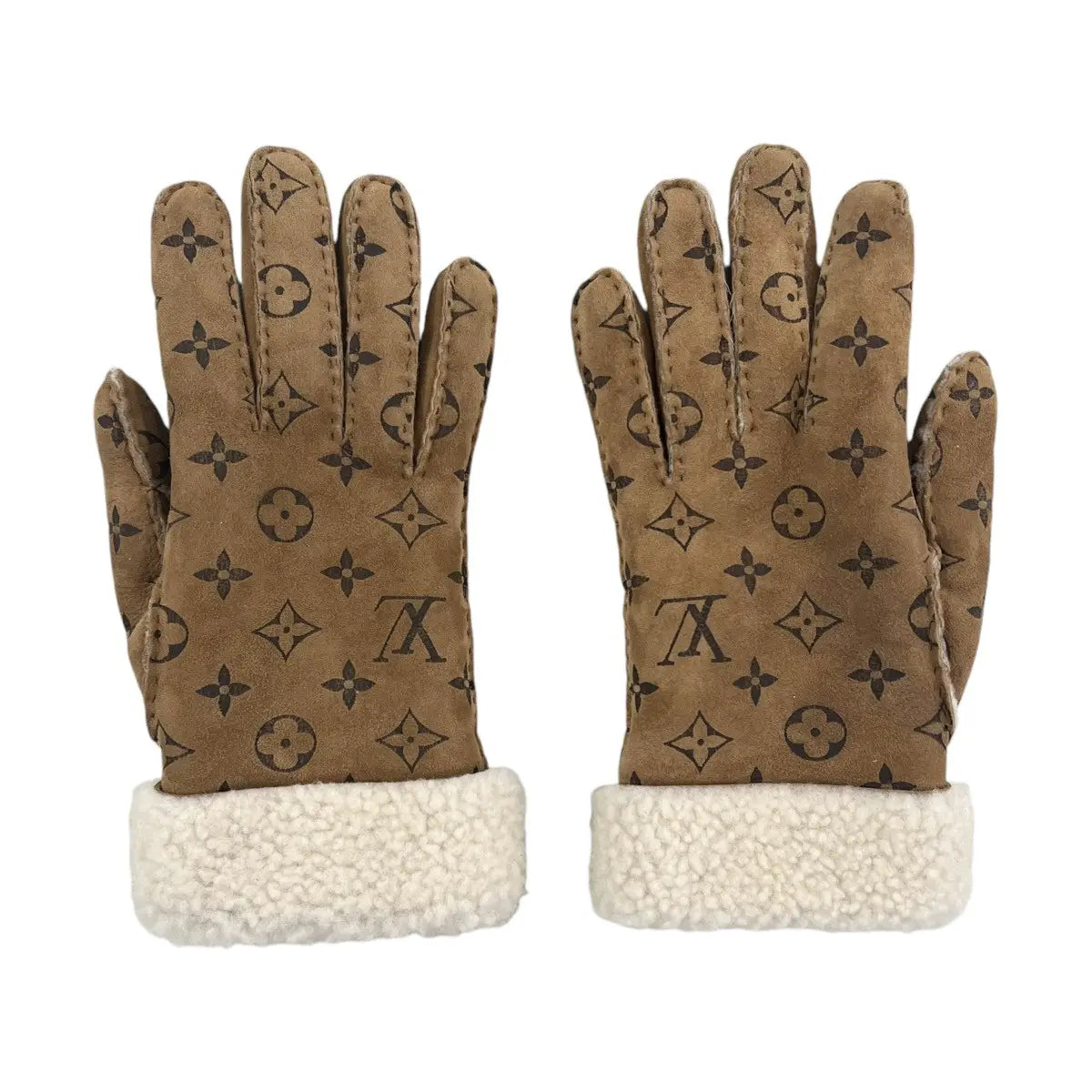 Louis Vuitton Monogram Shearling Mouton Gloves