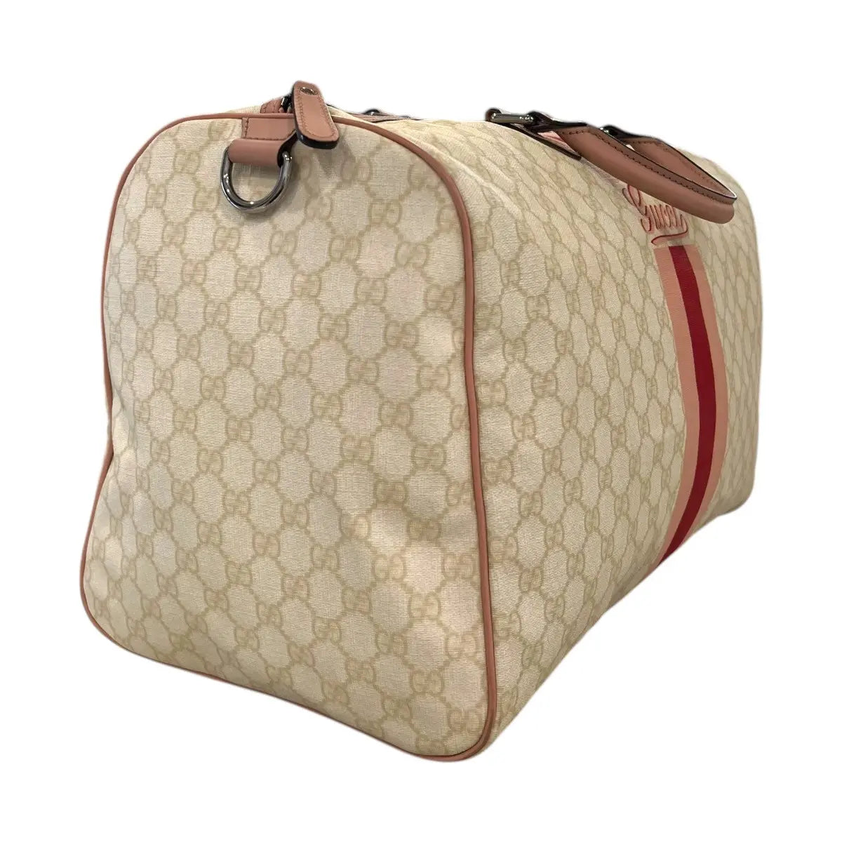 Gucci Monogram Web Stripe Joy Duffle Bag