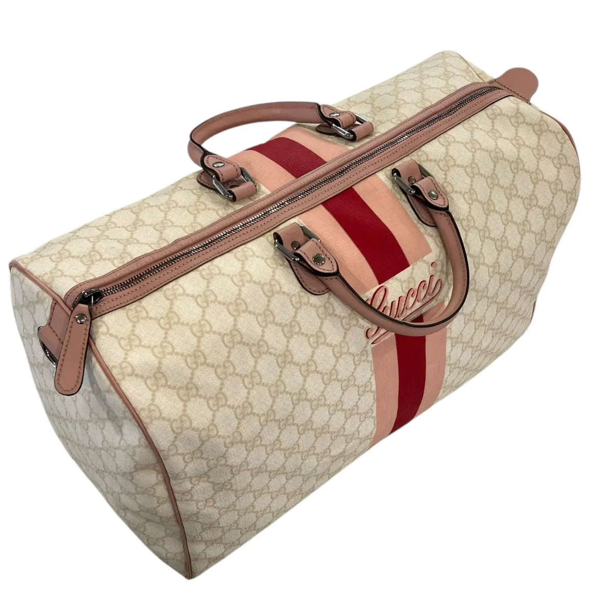 Gucci Monogram Web Stripe Joy Duffle Bag
