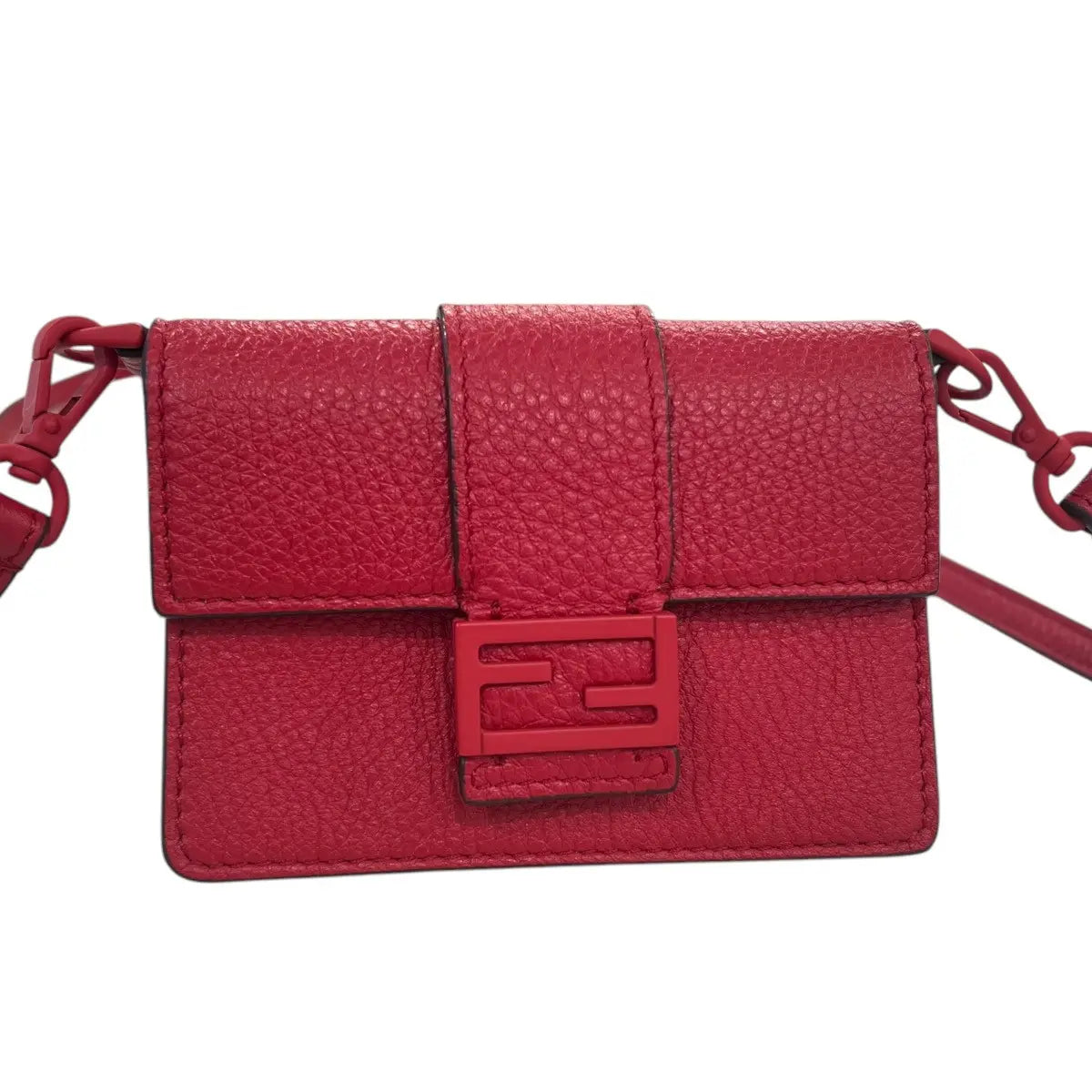 Fendi Micro Flat Baguette Crossbody Wallet Bag