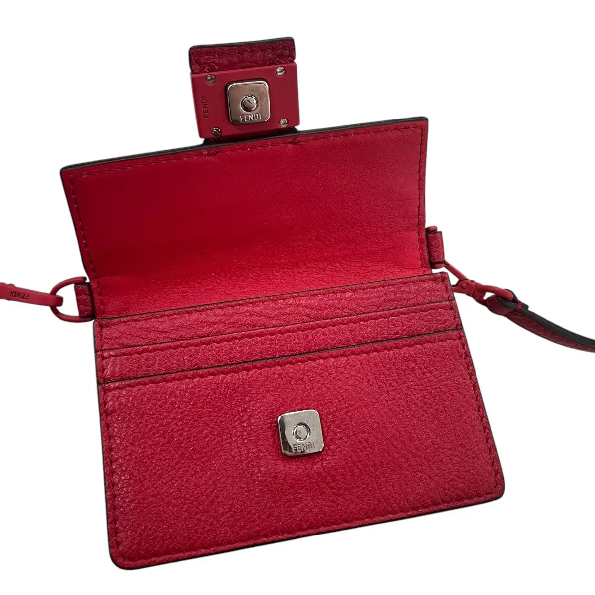 Fendi Micro Flat Baguette Crossbody Wallet Bag