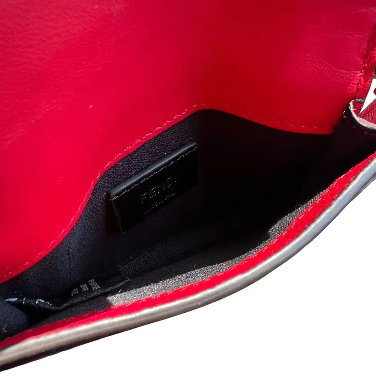 Fendi Micro Flat Baguette Crossbody Wallet Bag