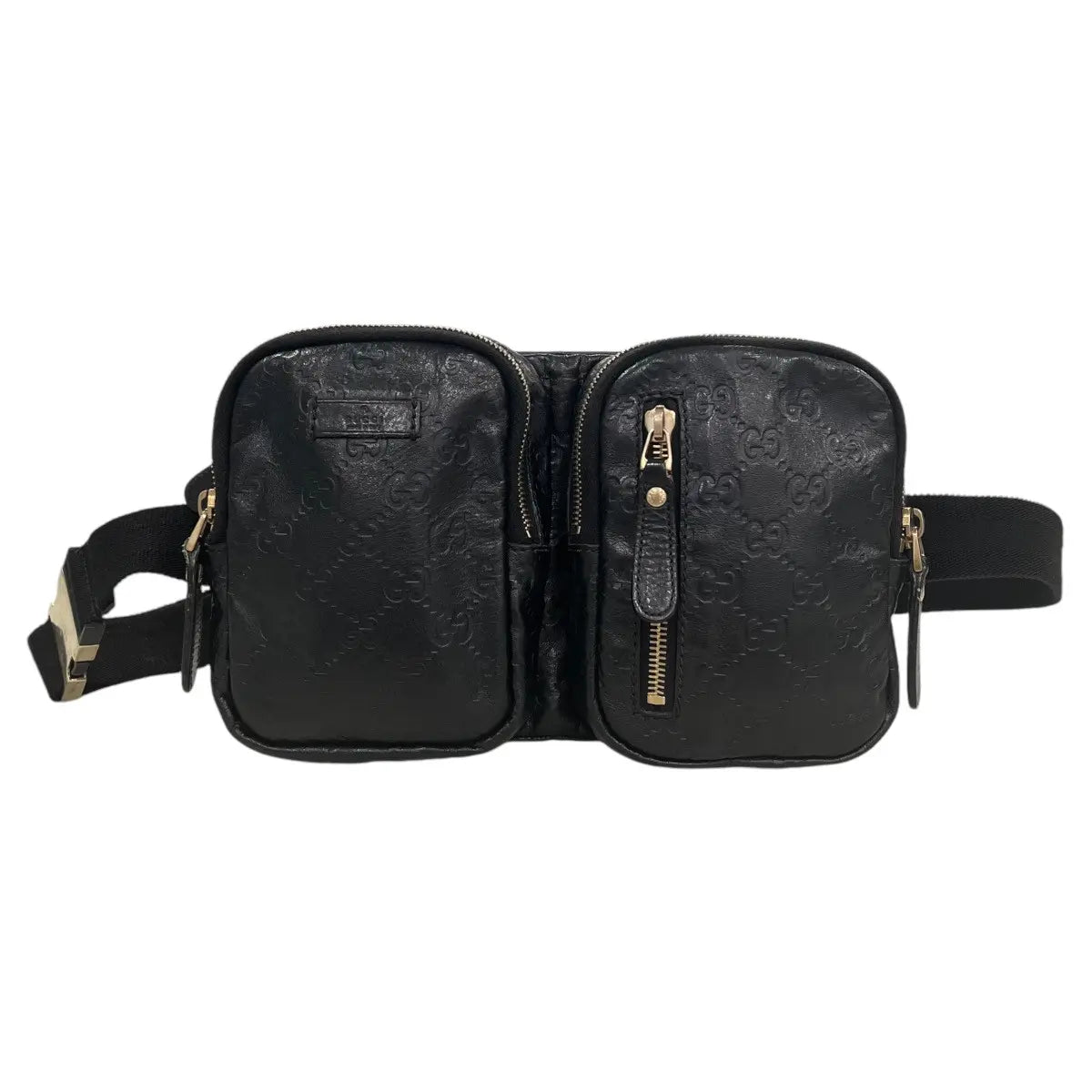 Gucci Monogram Leather Crossbody Belt Bag