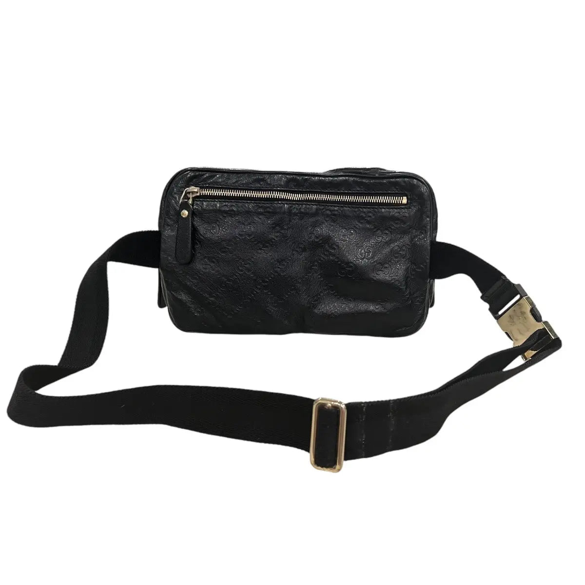 Gucci Monogram Leather Crossbody Belt Bag