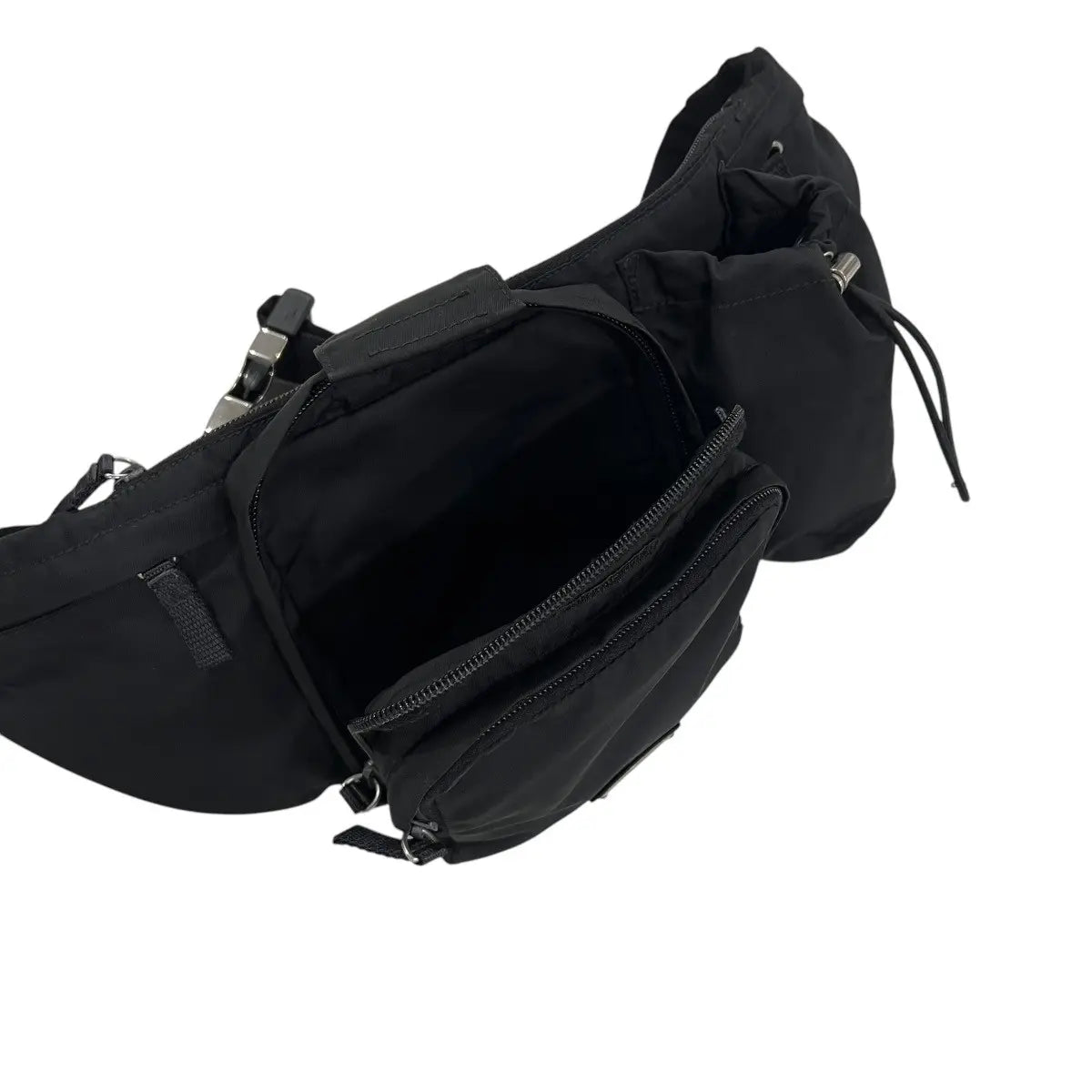 Prada Tessuto Multi Pocket Nylon Belt Bag