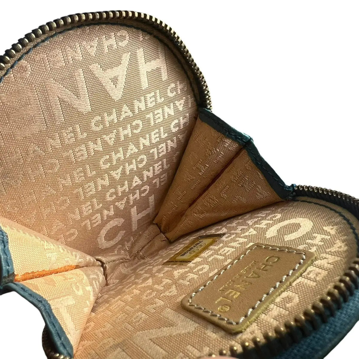 Chanel Camelia Leather Round Coin Purse