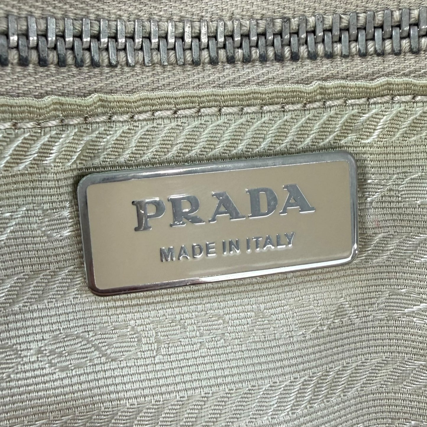 Prada Leather Double Pocket Shoulder Bag