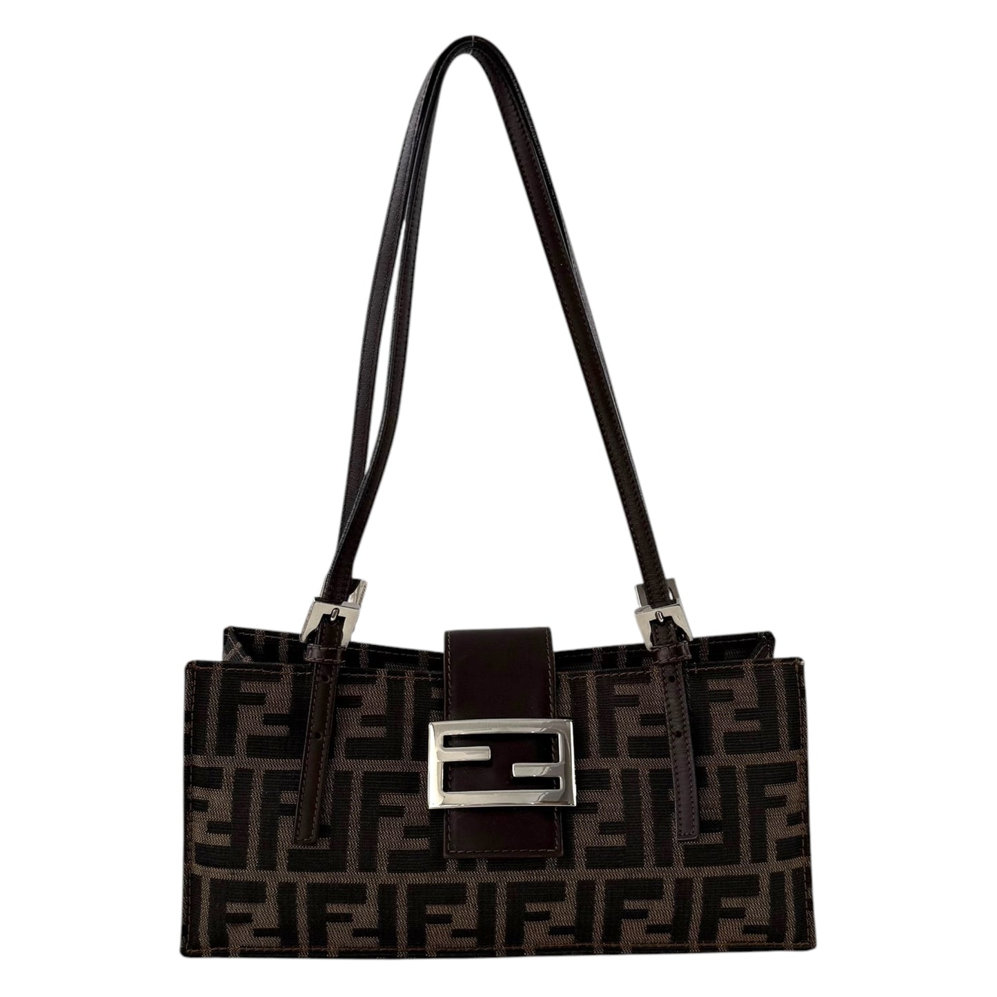 Fendi Zucca Pochette Shoulder Bag