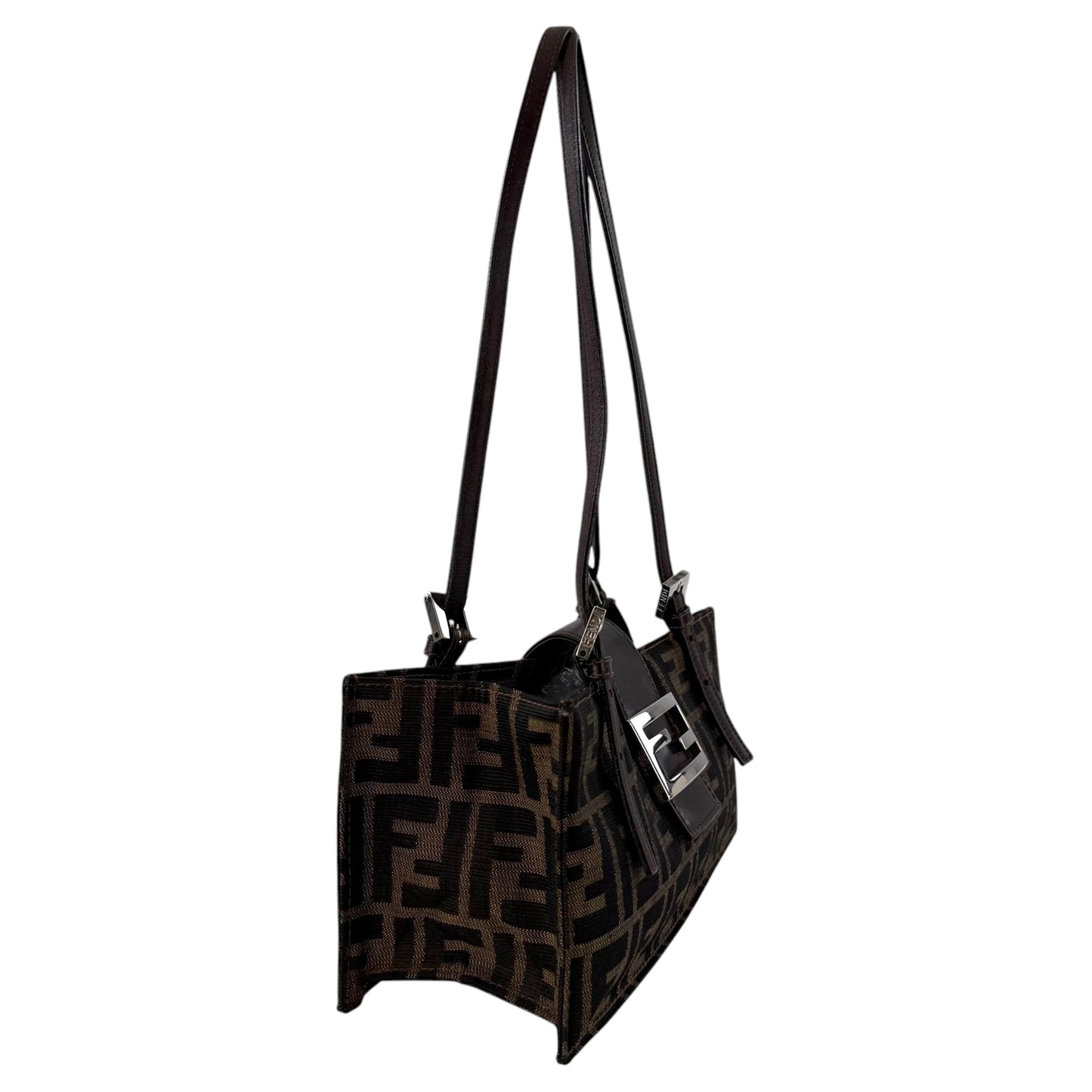 Fendi Zucca Pochette Shoulder Bag