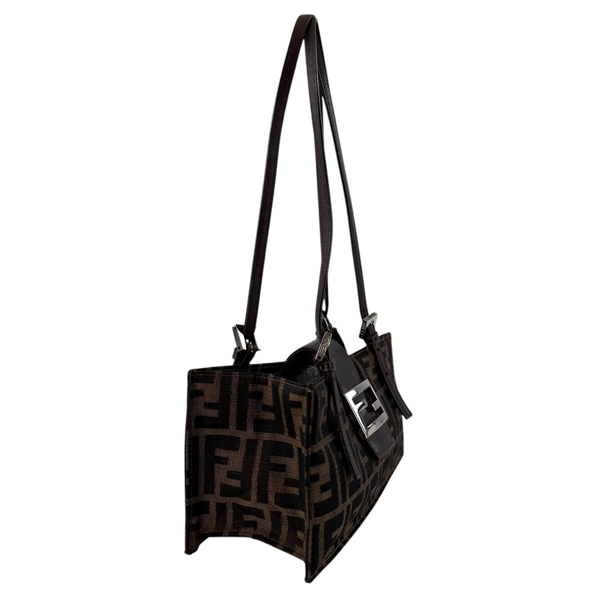Fendi Zucca Pochette Shoulder Bag