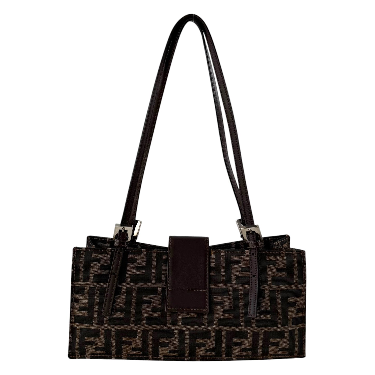 Fendi Zucca Pochette Shoulder Bag