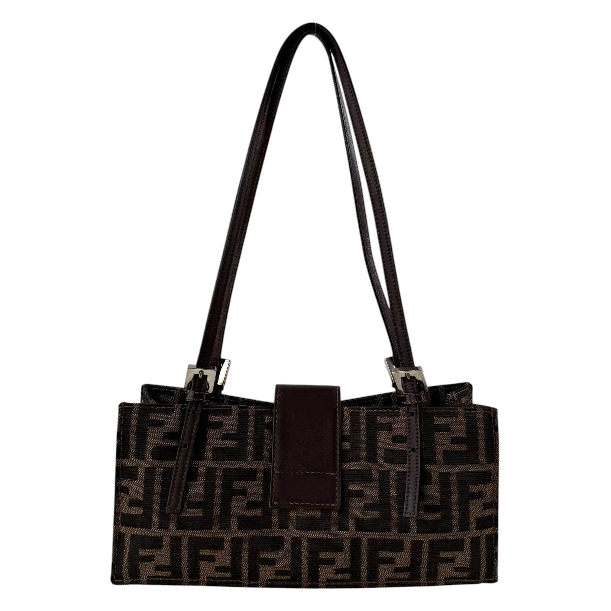 Fendi Zucca Pochette Shoulder Bag