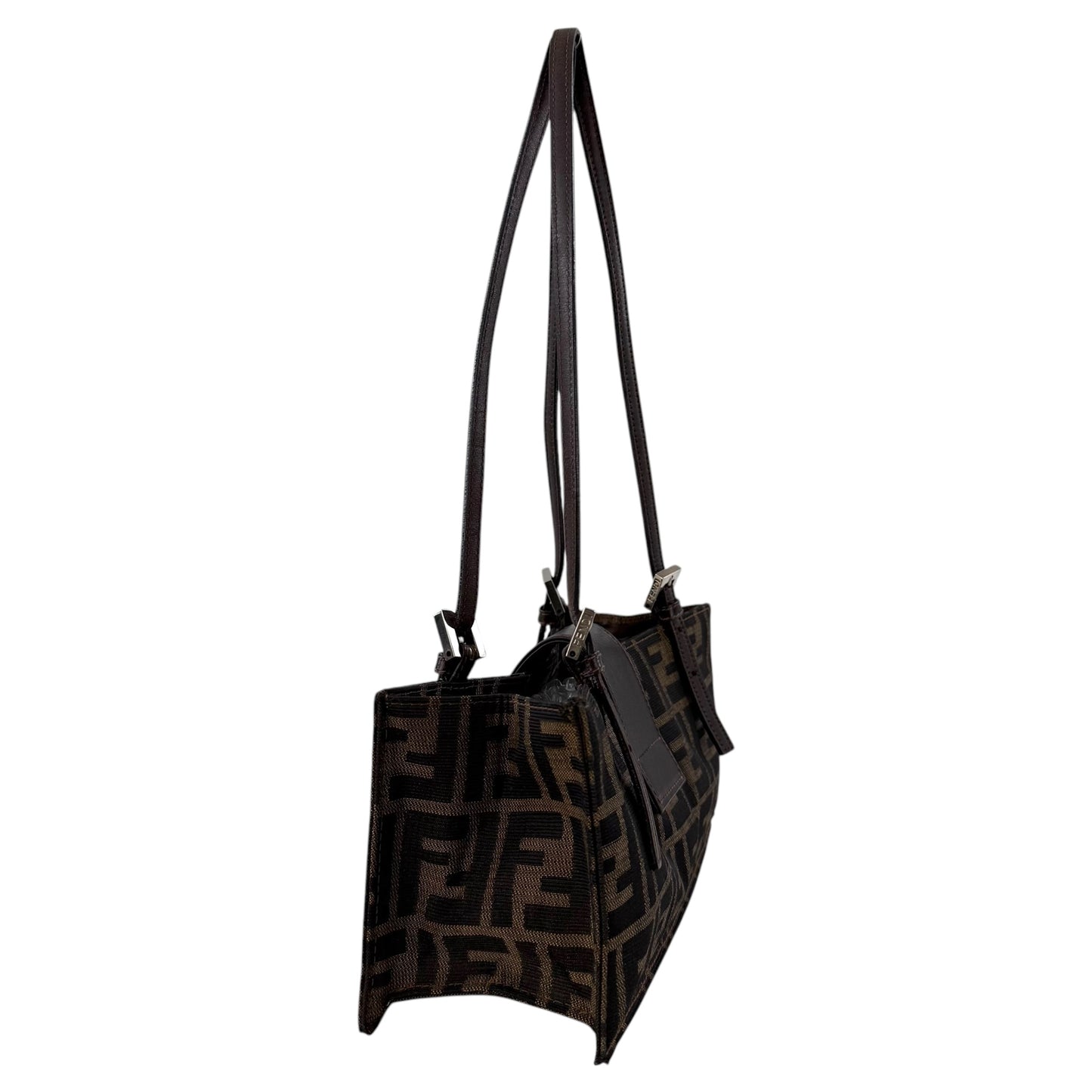 Fendi Zucca Pochette Shoulder Bag