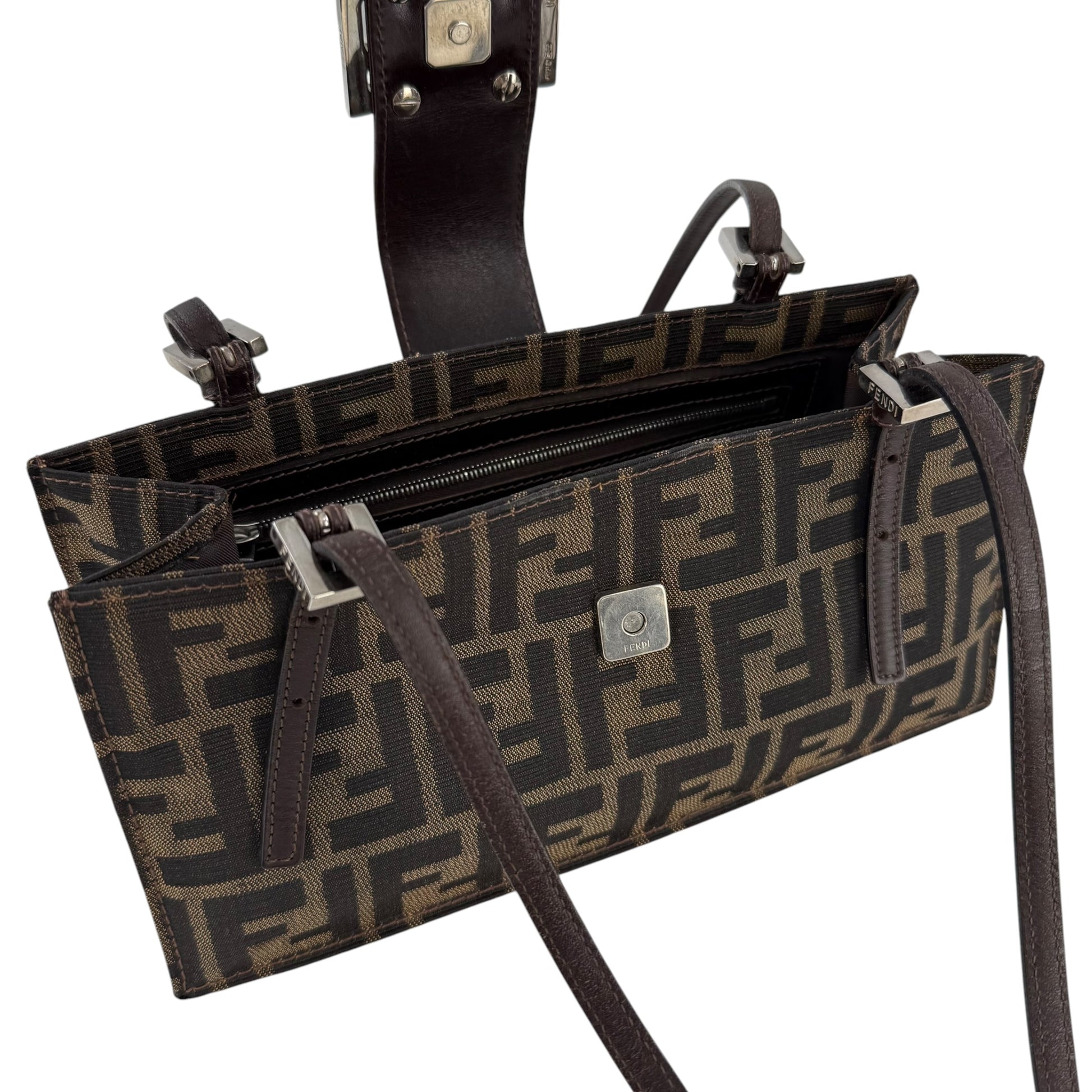 Fendi Zucca Pochette Shoulder Bag
