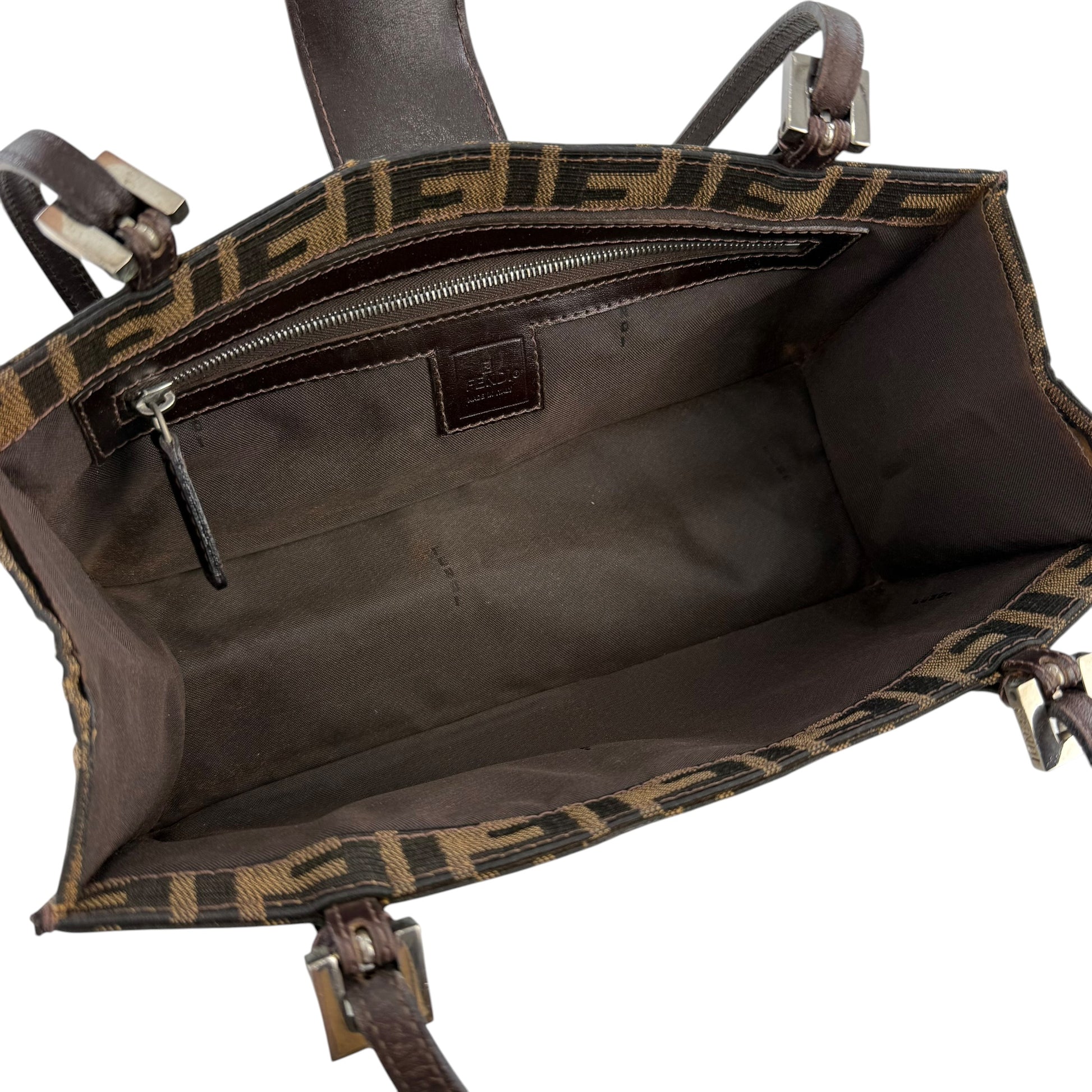 Fendi Zucca Pochette Shoulder Bag