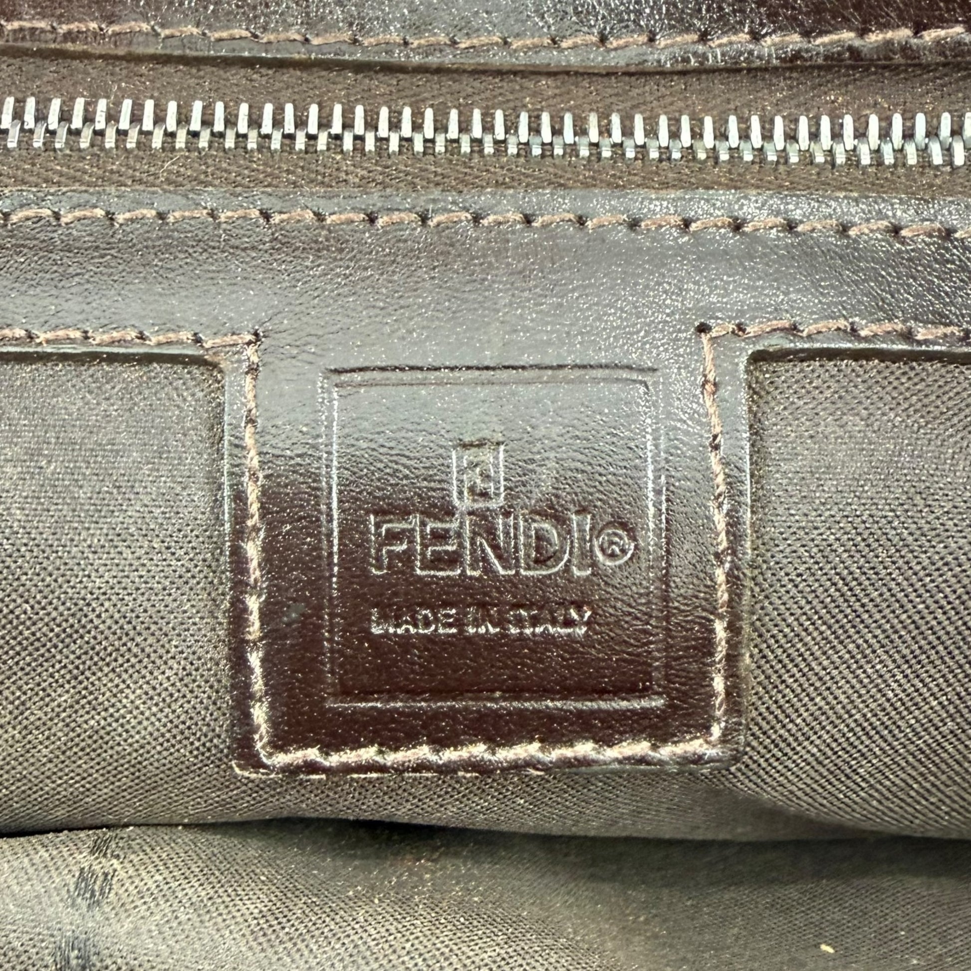 Fendi Zucca Pochette Shoulder Bag
