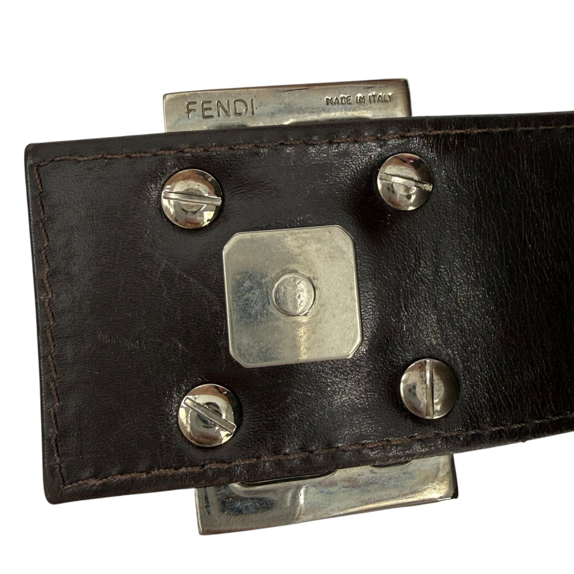 Fendi Zucca Pochette Shoulder Bag