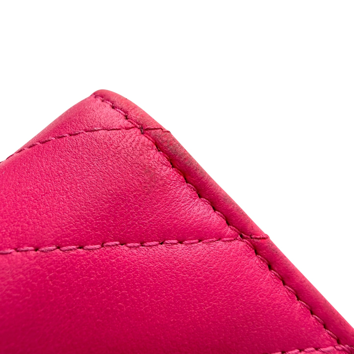 Chanel CC Lambskin Chevron Stitch Long Wallet