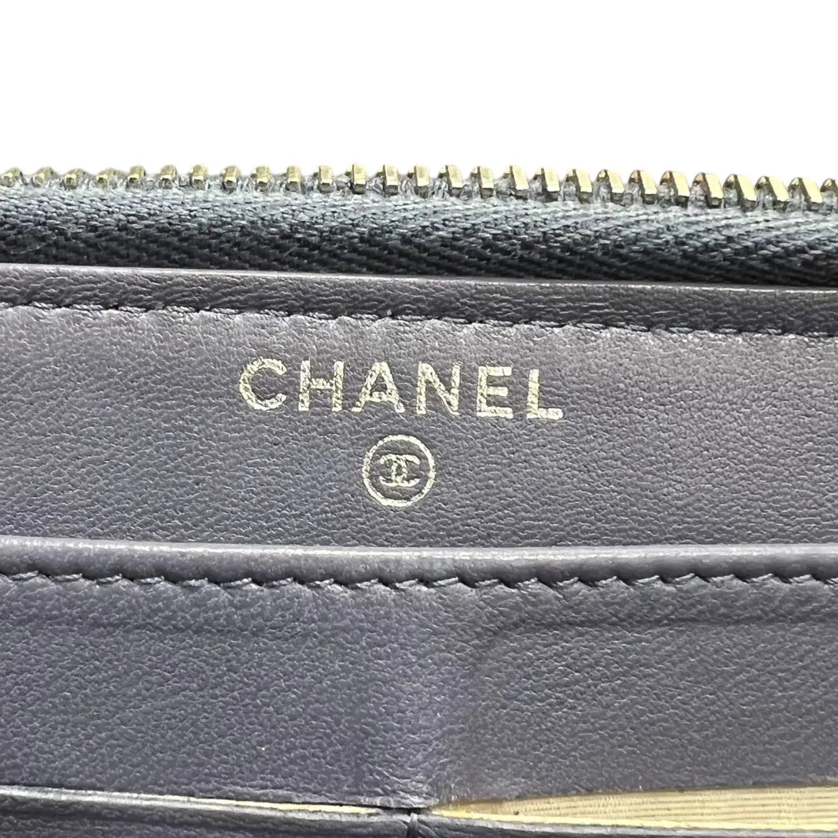 Chanel CC Quilted Lambskin Zip Around Wallet