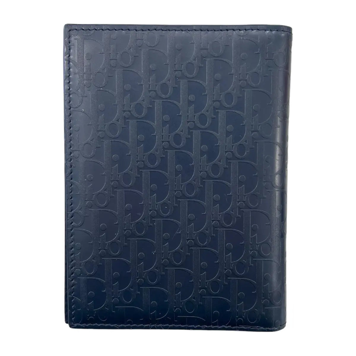 Dior Oblique Leather Passport Holder Travel Wallet