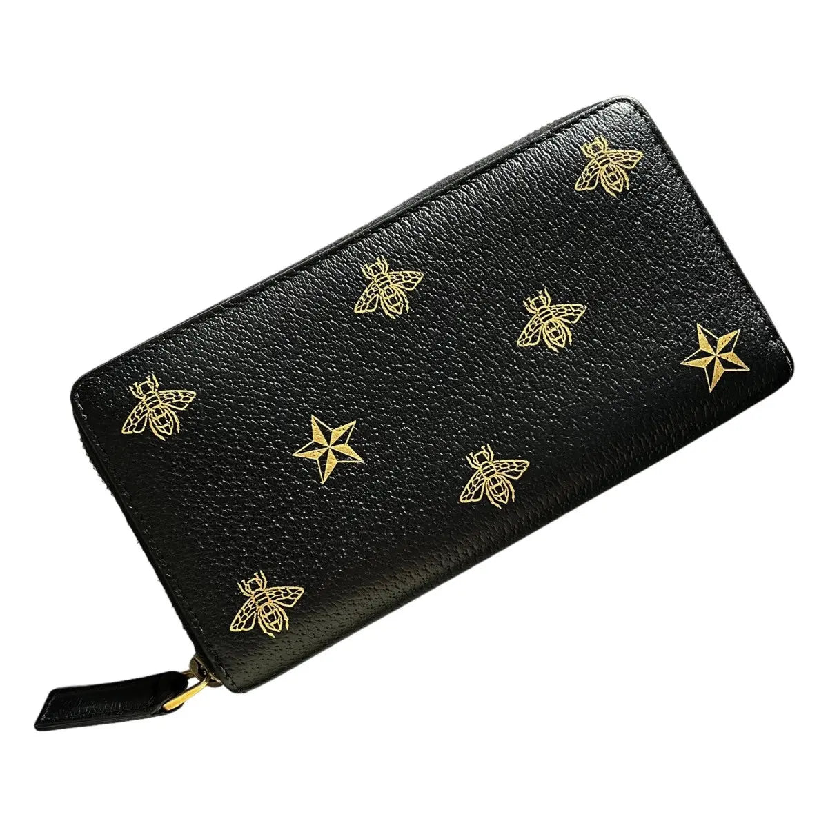 Gucci Bee Star Zip Around Wallet