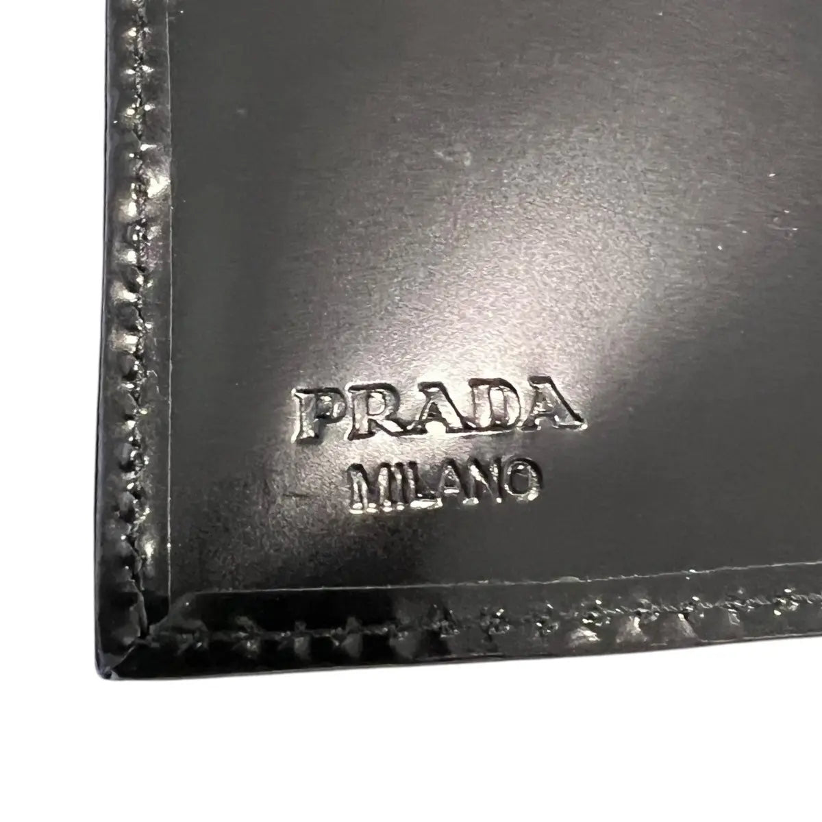 Prada Skull & Crossbones Leather Bifold Wallet